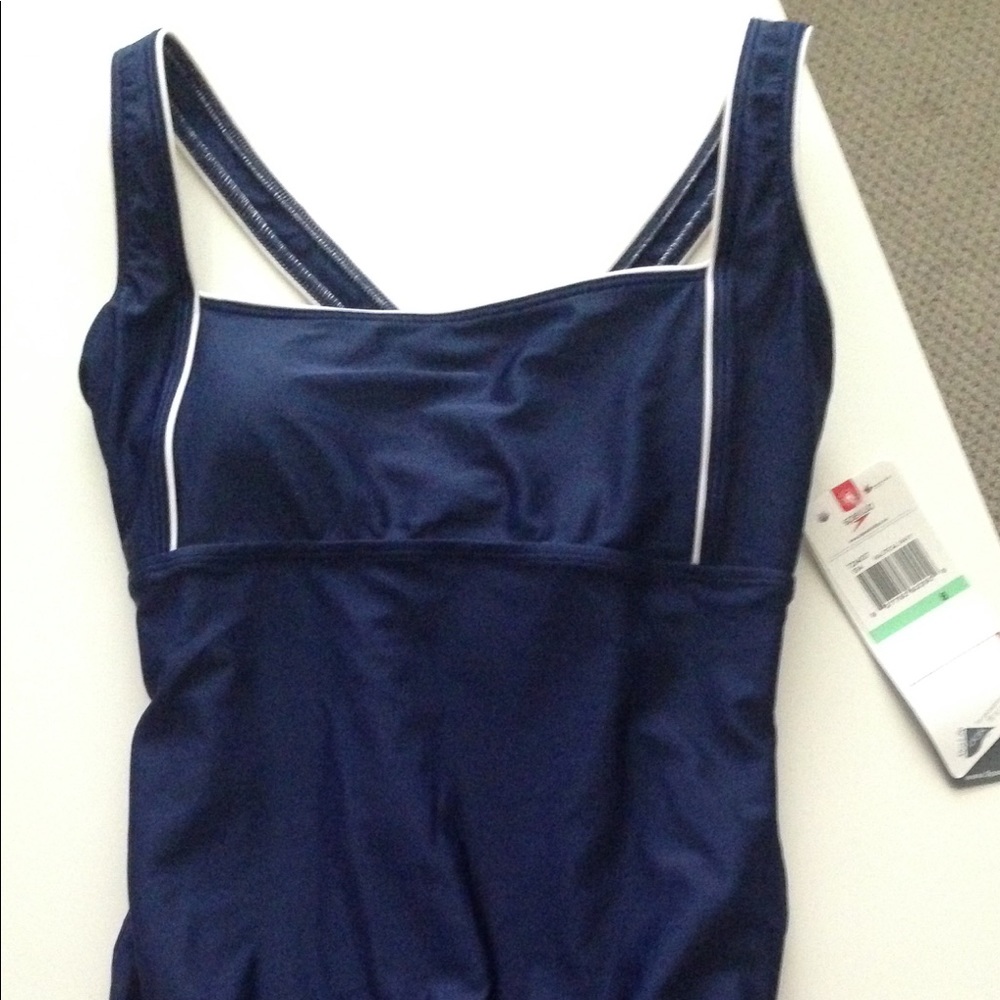 New Speedo Nautical Navy swimsuit size 8